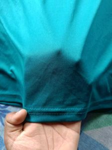 Teal Mock Neck Bodysuit