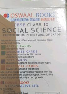 oswaal flash cards social studies
