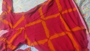 Stylish Red & Orange Kurta