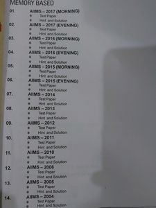 11 Years Papers Of Aiims