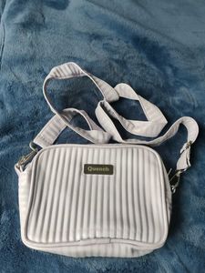 Cute Striped Pattern Lavender Sling Bag