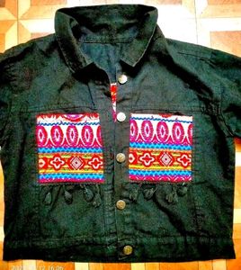 📢OFFER‼️Black Korean Denim Jacket‼️