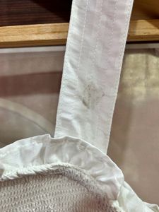 Stylish White Knee Length Dress For Women’s/Girls