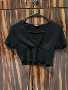 Black Shein Crop Top