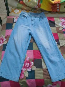 Wide Leg Denim Jeans
