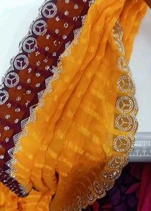 Elegant Saree with Intricate Border