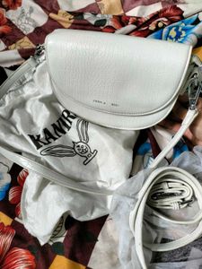 White Og Crocodile Crossbody Bag