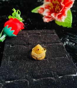 Gold Plated Adjustable Ring