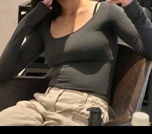 Grey Sheer Top