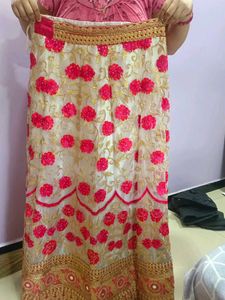 Lehenga Ready To Wear With Unstitched Blouse Mater