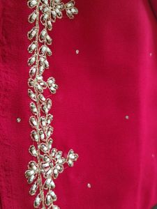 Elegant Red Saree