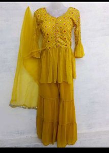 New Designer Garara For Haldi