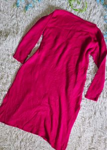 Pink Long Sleeve Dress