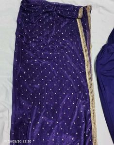 Blue Harem Pants and Dupatta