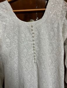 Chickenkari Top With Afghani Salwar