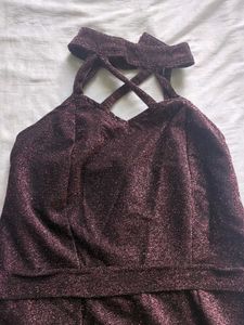 Shimmering Purple Mini Dress