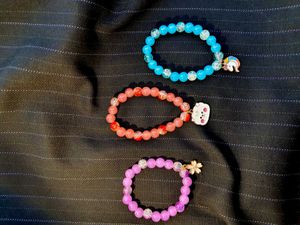 Beaded Charm Bracelet Collection