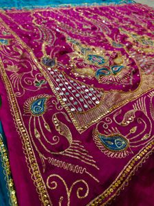 Vintage Aari Tari Work Saree Only Need Dry Clean
