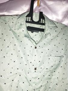 Green Floral Print Shirt