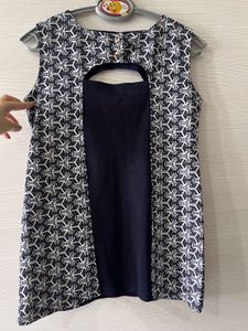Geometric Cutout Top