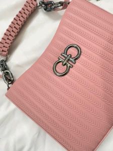 Baby pink shoulder bag