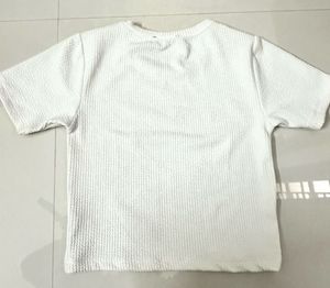 White Zudio Crop Tshirt