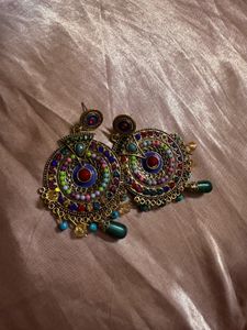 Big ethnic earrings