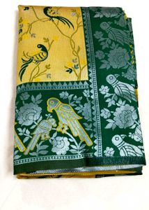 Tissue Silk Saree With Blouse Piece