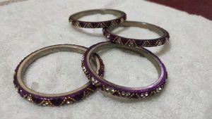 Purple Bangle Set