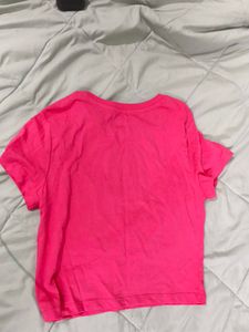 Pink Alien UFO Graphic Tee