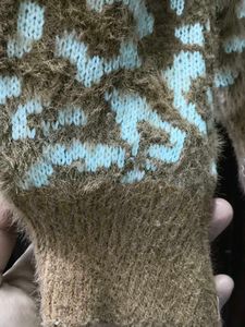 Animal Print Fuzzy Pullover Sweater