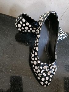 Polka Dot Heels with Bow