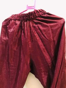 Burgundy Embroidered Fabric