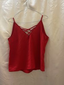Red Crisscross Cami Top