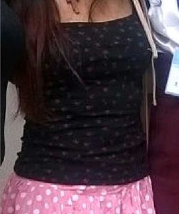 Cute Black Floral Top For Women