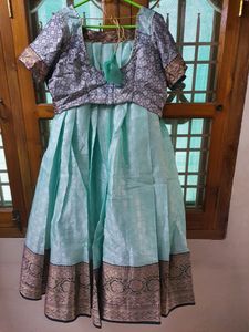 Skyblue Color Fully Stitched Lehenga