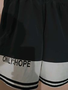 Only Hope Black &amp; White Shorts