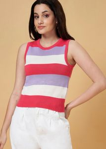Striped Sleeveless Top 🎀