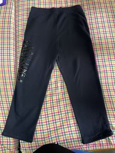 H&amp;M BLACK LOOSE FIT SWEATPANTS