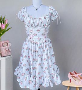 White Floral Dress