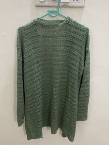 Green Knit Cardigan
