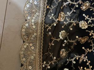 chatpata Black and gold Blouse