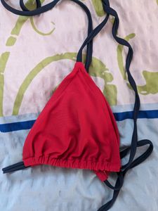 Red Colour Bikini Top