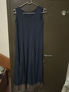 Elegant Navy Blue Maxi Dress