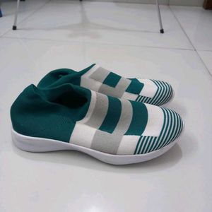 Striped Slip-On Sneakers