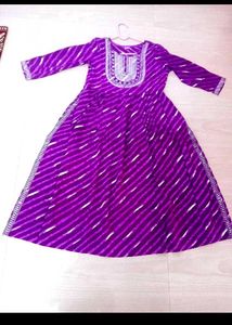 New Purple Cotton Nyaracut Kurti..
