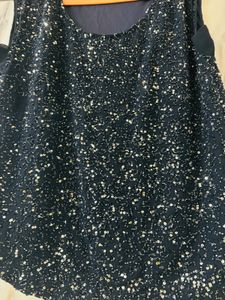 Heavy Embroidery Party Wear Sleeveless Top