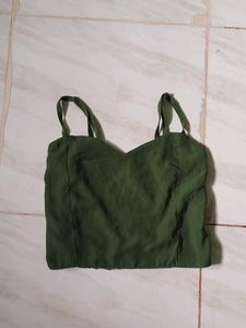 SALEEE!!! NEW Olive Green Cropped Tank