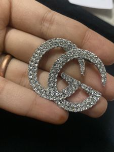 GUCCI GG SILVER STONE BROOCH