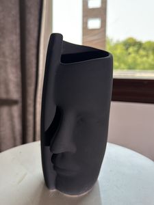 Black Ceramic Vase Multipurpose